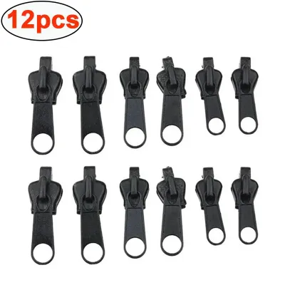 6pcs Instant Zipper Universal Instant Fix Repair Kit Replacement Zip Slider Teeth Multifunctional Clothing Replacement Zipper