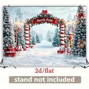 VIKAMA Christmas Banner Party Decorations Winter Scene Holiday Background Suitable for Birthdays Festivals and Celebrations