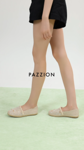 PAZZION 2002-68 Maggie Monogram Frayed Espadrilles
