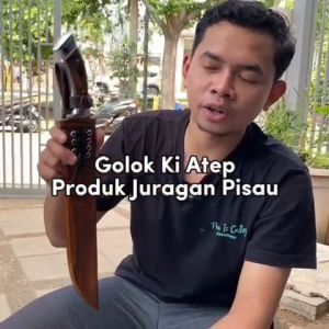 Golok Sembelih Ki Atep Baja Per Asli Super Tajam Pisau Daging Panjang - Juragan Pisau