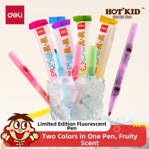 deli | Fragrant Colored Highlighter Marker for Emphasis Notation and Drawing