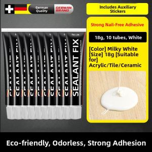 MONLEYTA | German No-Nail Glue Powerful Adhesive For Wall Tiles Metal Shelf Glass High Viscosity Quick Dry Special Use In Home Improvement
