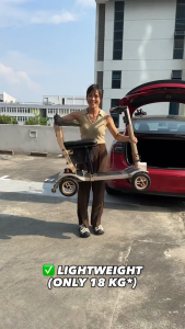 MOBOT SG OFFICIAL | OPULA Lite 2.0 4 Wheel Lightweight Mobility Scooter | 24V 20AH | 25km | Modern Stylish Mobility Scooter | LTA Compliant