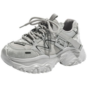 Josiny | Thick Sole Dad Shoes Winter Fleece Beautiful Height Increase Versatile Retro Leisure Shoes