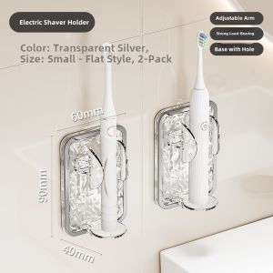 Electric Toothbrush Holder Wall Mounted Bathroom Storage Rack No Drilling Toothbrush Stand Nordic Style Minimalist Design for Everyone