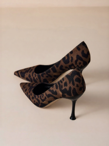 Josiny | Stylish Elegant Pointed Toe Leopard Print High Heels Autumn New