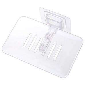 Soap Rack No Drilling Wall Mounted Double Layer Soap Holder Soap Sponge Dish Bathroom Accessories Soap Dishes Self Adhesive