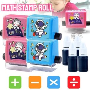 2 in 1 Math Roller Stamp Within 100 Multiplication and Division Dual Head Smart Math Practice Stamps