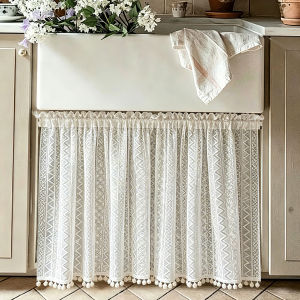 Lace White Beautifying Privacy Short Curtain