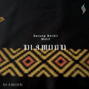 Katsae -Sarung Bordir Motif Diamond Bordir Timbul Sarung Pria Dewasa Warna Sarung Sholat 100% Bordir