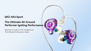QKZ AK6 Spark Detachable Wired Headphones 1.2M Cable Length Mobile Phone Live Broadcast Monitoring HIFI Headset