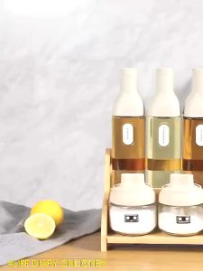 500ml Oil Pot Glass Anti-Leakage Oil Bottle Opening And Closing Olive Oil Condiment Container Household Kitchen Square Leak-Proof Dispenser Bottle