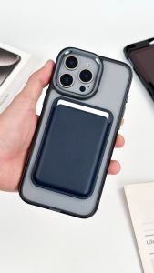 iStar Leather Wallet Magnetic ซองใส่บัตรแบบหนัง สำหรับติดหลังโทรศัพท์หรือเคสที่รองรับการชาร์จไร้สาย