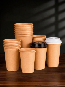  PT | Disposable Thickened Paper Coffee Cup with Lid Custom Logo