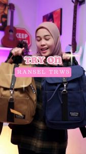 Tas Ransel Wanita Kanvas TRW5 - Tas Ransel Desain Simple
