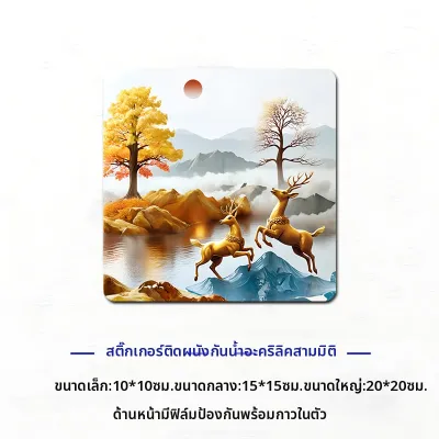 สติกเกอร์ผนังปิดจุดบกพร่อง 3D อะคริลิคสำหรับตกแต่งติดเอง