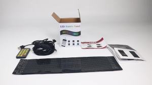 2 Màn Hình LED Ma Trận Pixel Mắt Quỷ Linh Hoạt Điều Khiển Bằng Ứng Dụng & Điều Khiển Từ Xa Cho Ô Tô Xe Tải Dùng Cho Kính Chắn Gió 5V 17cm
