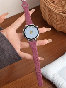 Rose carving silicone Soft strap For Huawei GT5 pro(42mm)/Huawei GT6 GT5/GT4(41mm) Exquisite Comfor band