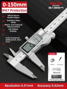 DELIXI | High Precision Digital Glass Scale Stainless Steel Caliper