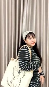 (COD) TAS TOTEBAG CEWEK TALI SUMBU TAS KARAKTER TAS SABLON TULISAN TOTEBAG WANITA TERBARU SEMARANG