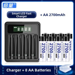 Doublepow | Rechargeable Battery Charger Set 5 AA 7 AAA