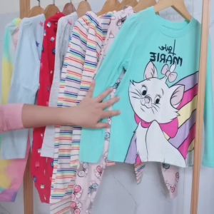 bộ dài tay bé gái disney từ  kg tới 45kg thun cotton hình in ép công nghệ 3d sắc nét (có video thực tế)