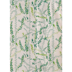 Plant Floral Cotton Linen Door Curtain No Punching Semi Curtain Decorative Dustproof Nordic Fabric Partition Curtain