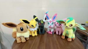 Pokemon Eevee Plush Toys 20cm Peluche Dolls Cartoon Home Decor Toys Anime Hobbies Collection Adorably Kids Toys Birthday Gifts