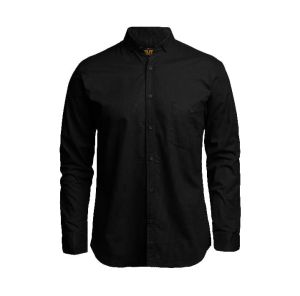 Kemeja Polos Pria Lengan Panjang Warna Hitam Kemeja Slimfit Kemeja Formal Casual