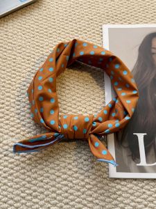 High Quality Pure Cotton Small Square Scarf Korean Style Versatile Head Wrap Hair Ties Wrist Wraps Multi-Functional Accessories