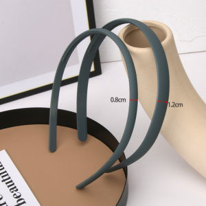 Matte Hairband with Teeth Black Female Stylish Simple Versatile Hair Accessories Double Pack Korean Style Fresh Outlined