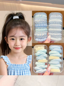 NING ZHOU | Elastic High Ponytail Hair Rope Blue