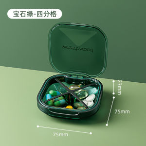 Mini Portable Smart Medicine Box Compact One Month Storage Organizer Personal Health Care Container Travel Friendly Pill Case