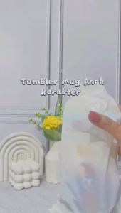 Tumbler Mug Anak Karakter Botol Minum stainless stell SUS 316 Tahan Panas Dan dingin 450ml + box J2383