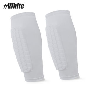 2PCS Soccer Shin Guards Pads Shin Defender Shin Guards Calf Compression Sleeve with Honeycomb Pads Protective Soccer Shin Pad