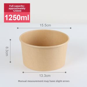 Disposable Kraft Paper Food Bowl