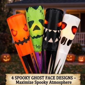 New Halloween Decorative Wind-Up Flags Pumpkins Ghosts Waterproof Wind-Up Bags For Outdoor Hanging Decorations