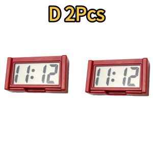 1/2/4Pcs Mini Digital Clock Large Screen Car Dashboard Electronic Clock Self-adhesive Mini Clock Car Clock For Truck Dashboard