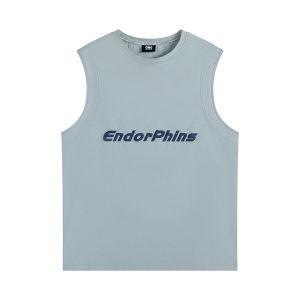 OMG Trendy Brand Mens Running Fitness Vest Breathable Sleeveless Training Sportswear Marathon Shoulder Pad Tank Top