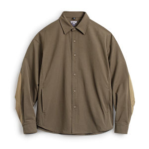 MADENGGONGZHUANG | Retro Hunting Shirt Jacket Elbow Patch