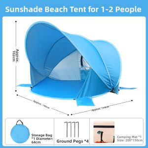 KENPUAZ | Automatic Folding Portable Beach Tent