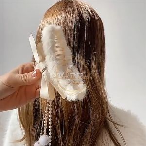 Jepit Rambut Jedai Korea Perempuan Dewasa Pita Rumbai Pompom Aksesoris Hiasan Rambut Import AK181