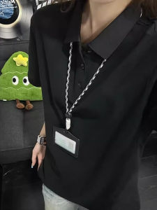 American Style Basic Short Sleeve Polo Shirt for Men Summer Mature And Stable Half Sleeve T-Shirt Heavy Duty Standard Fit Tee