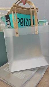 10 Chiếc Túi Tote PVC Mờ Chống Thấm Nước Trong Suốt Thân Thiện Với Môi Trường Túi Quà Tặng Kẹo Cho Đám Cưới Sinh Nhật Tiệc Tùng