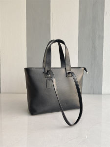 Pure Leather Soft Leather Early Spring Style Commuter Tote Bag Single Shoulder Computer Bag Urban Simple Style Handbag