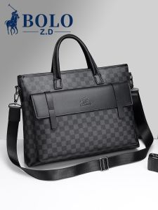 ZUODANBAOLUO | Fashion Genuine Leather Mens Business Bag