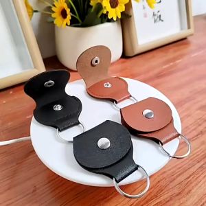 【จัดส่งฟรี】ซองหนังเก็บปิ๊กกีตาร์ Premium | พวงกุญแจอเนกประสงค์ | เก็บปิ๊กได้ 5-10 ตัว | หนังแท้คุณภาพสูง (Pick Holder)