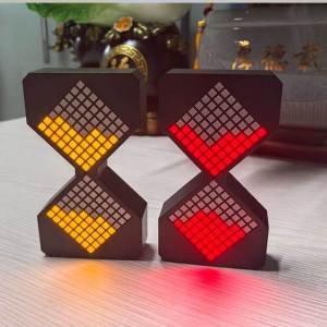 Electronic Gravity - Sensing Hourglass for Kids & Students - Mini Home Timer with Glowing & Stress - Relief Features