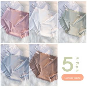 JIAZINI | Anti-Bacterial Seamless Ice Silk Briefs Cotton