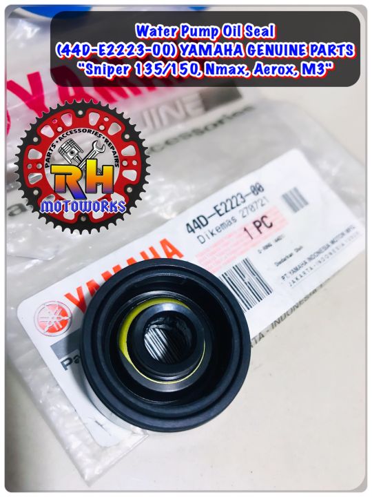 Water Pump Oil Seal for Sniper 135/150, Nmax, Aerox, M3 (44DE222300) YAMAHA GENUINE PARTS
